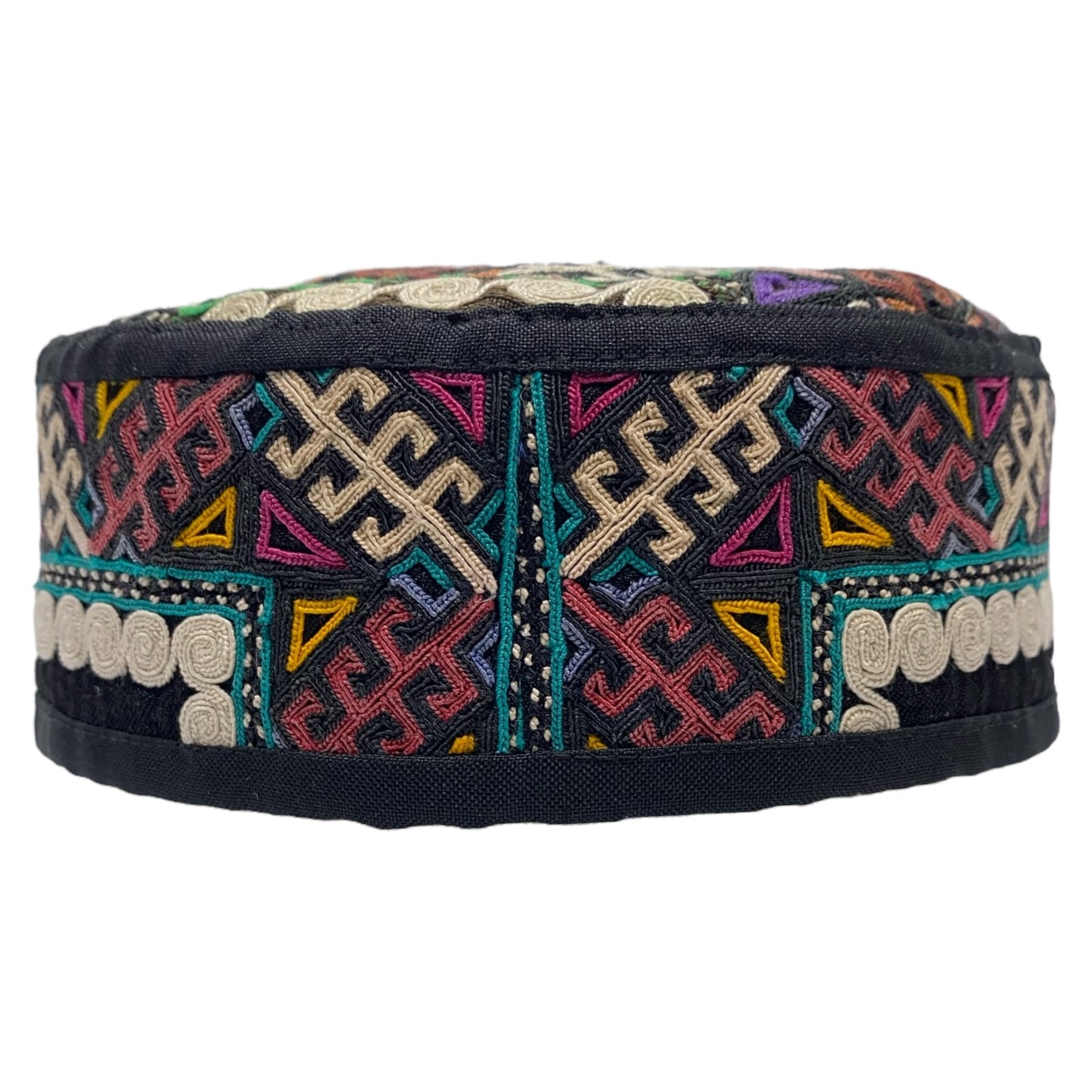 Tribal Embroidered Turkmen Hat - Kilim Art Gallery
