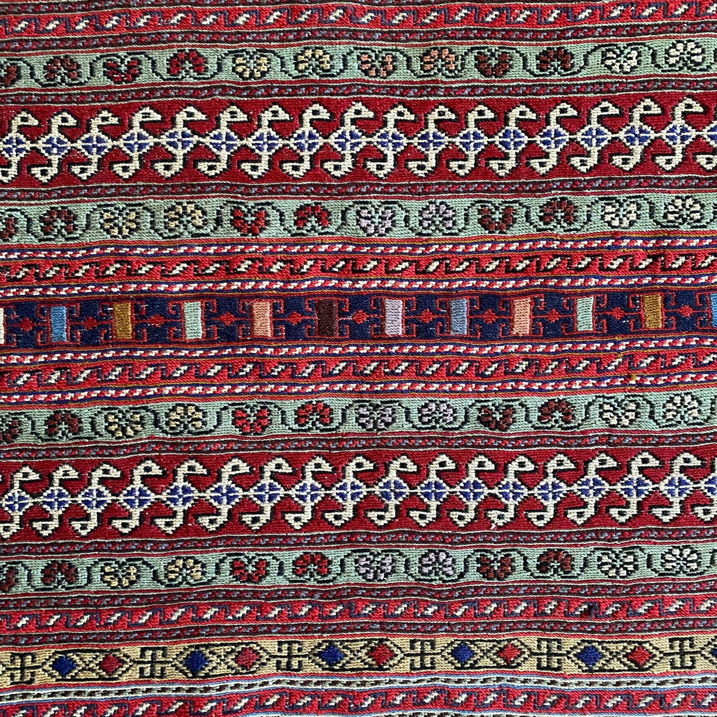 Tribal Rah Rah Soumak Rug - Kilim Art Gallery
