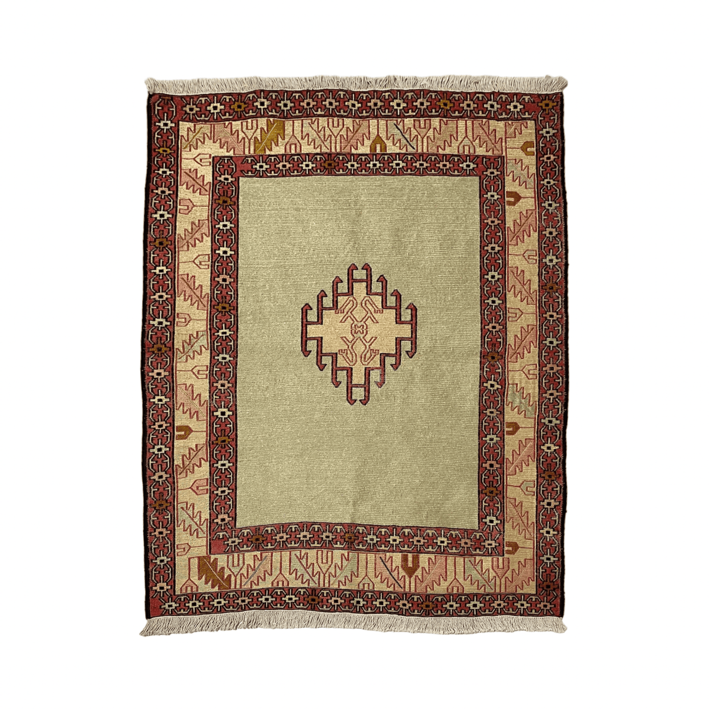 Tribal Silk Soumak Kilim Rug - Kilim Art Gallery