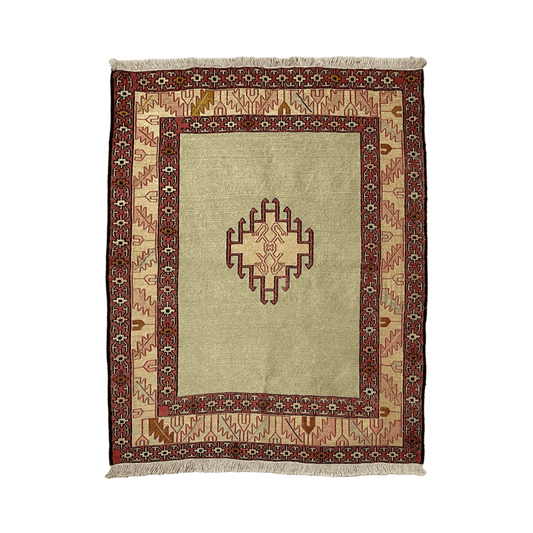 Tribal Silk Soumak Kilim Rug - Kilim Art Gallery