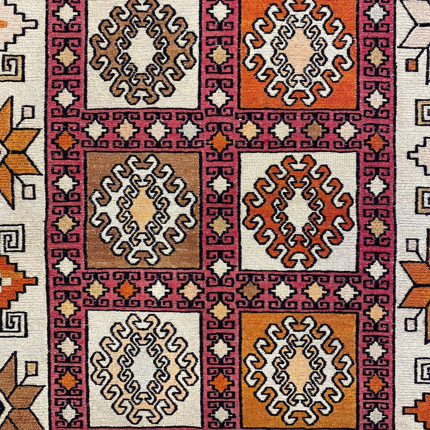 Tribal Silk Sumak Kilim Rug - Kilim Art Gallery