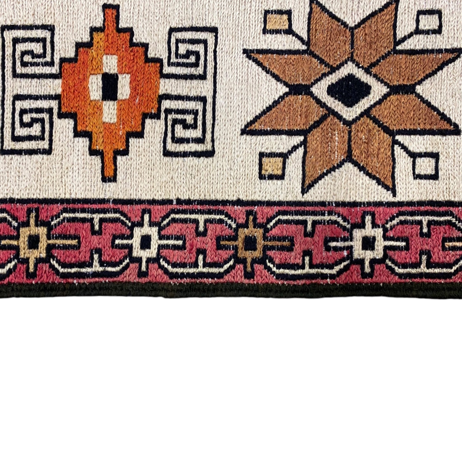 Tribal Silk Sumak Kilim Rug - Kilim Art Gallery