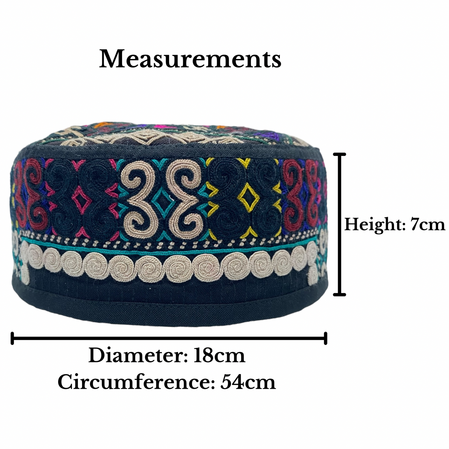 Tribal Turkmen Bohemian Hat