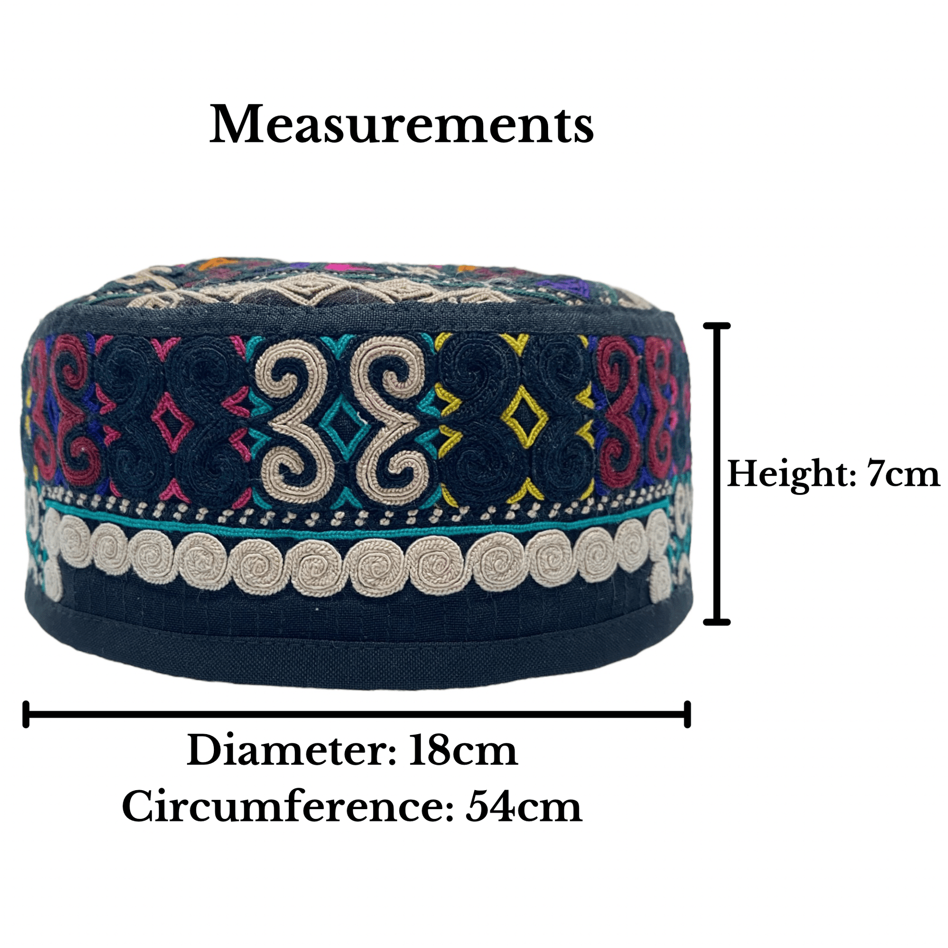 Tribal Turkmen Bohemian Hat - Kilim Art Gallery