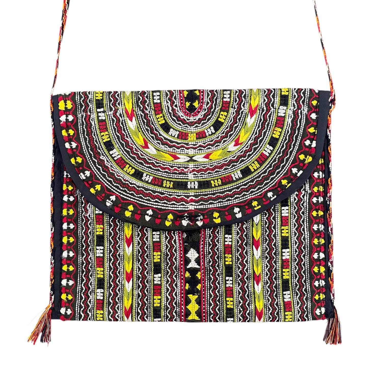 Tribal Turkmen Crossbody Small Sling Bag / Pouch - Kilim Art Gallery