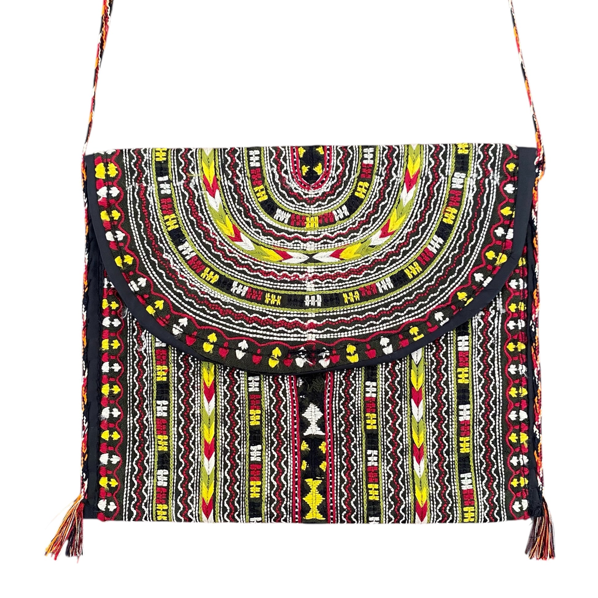 Tribal Turkmen Crossbody Small Sling Bag / Pouch - Kilim Art Gallery
