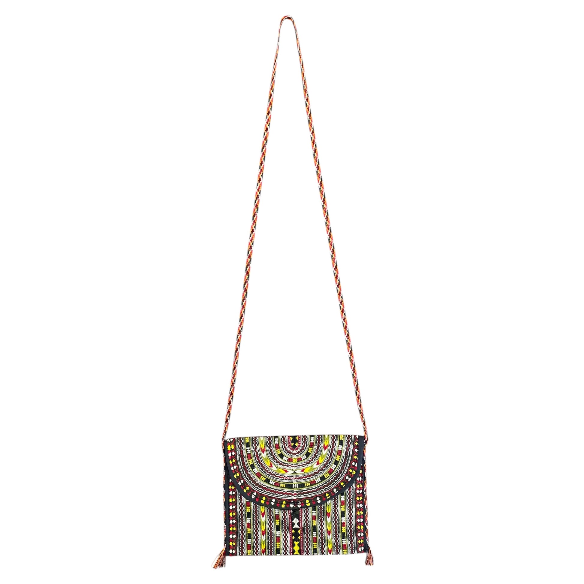 Tribal Turkmen Crossbody Small Sling Bag / Pouch - Kilim Art Gallery