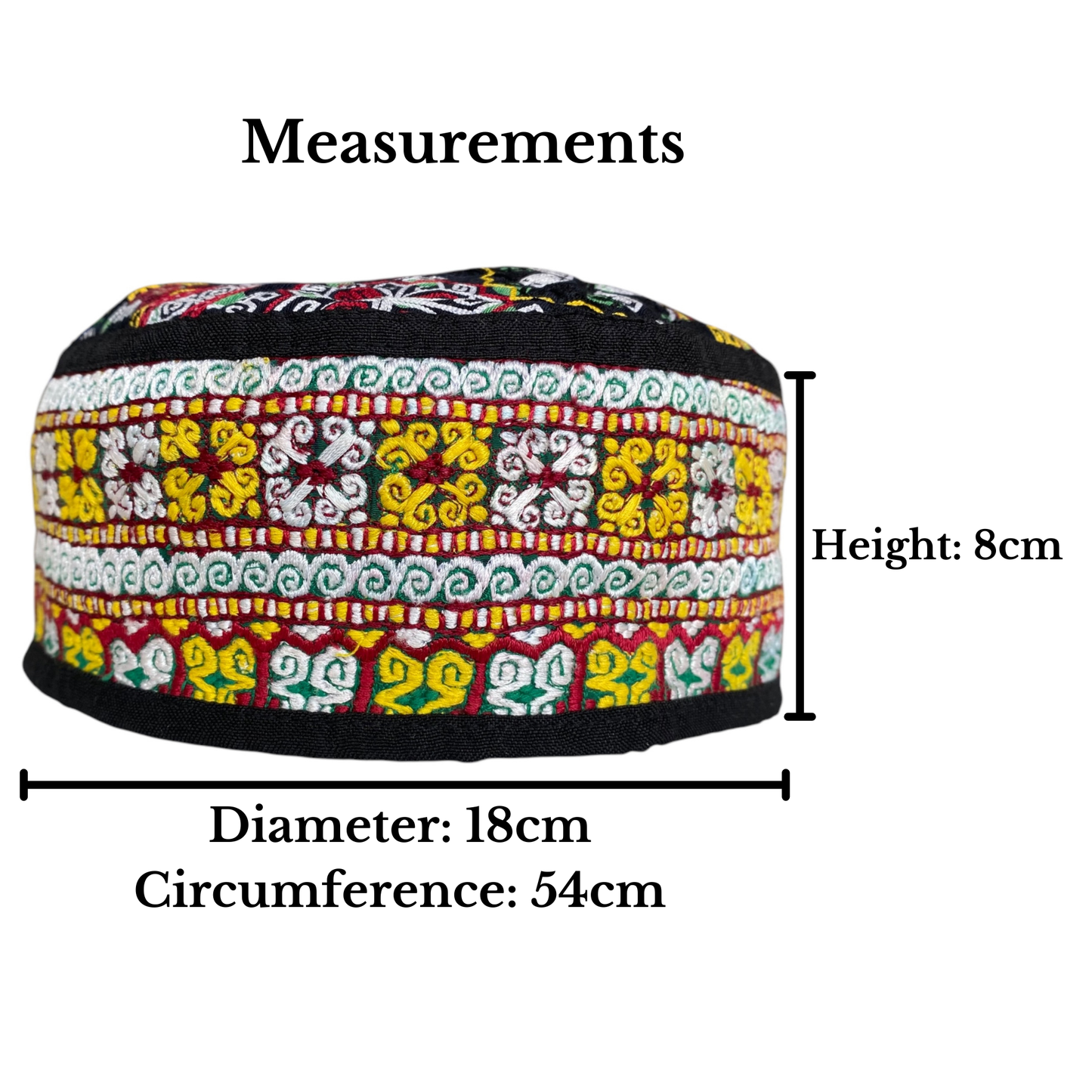 Tribal Turkmen Traditional Unisex Hat - Kilim Art Gallery