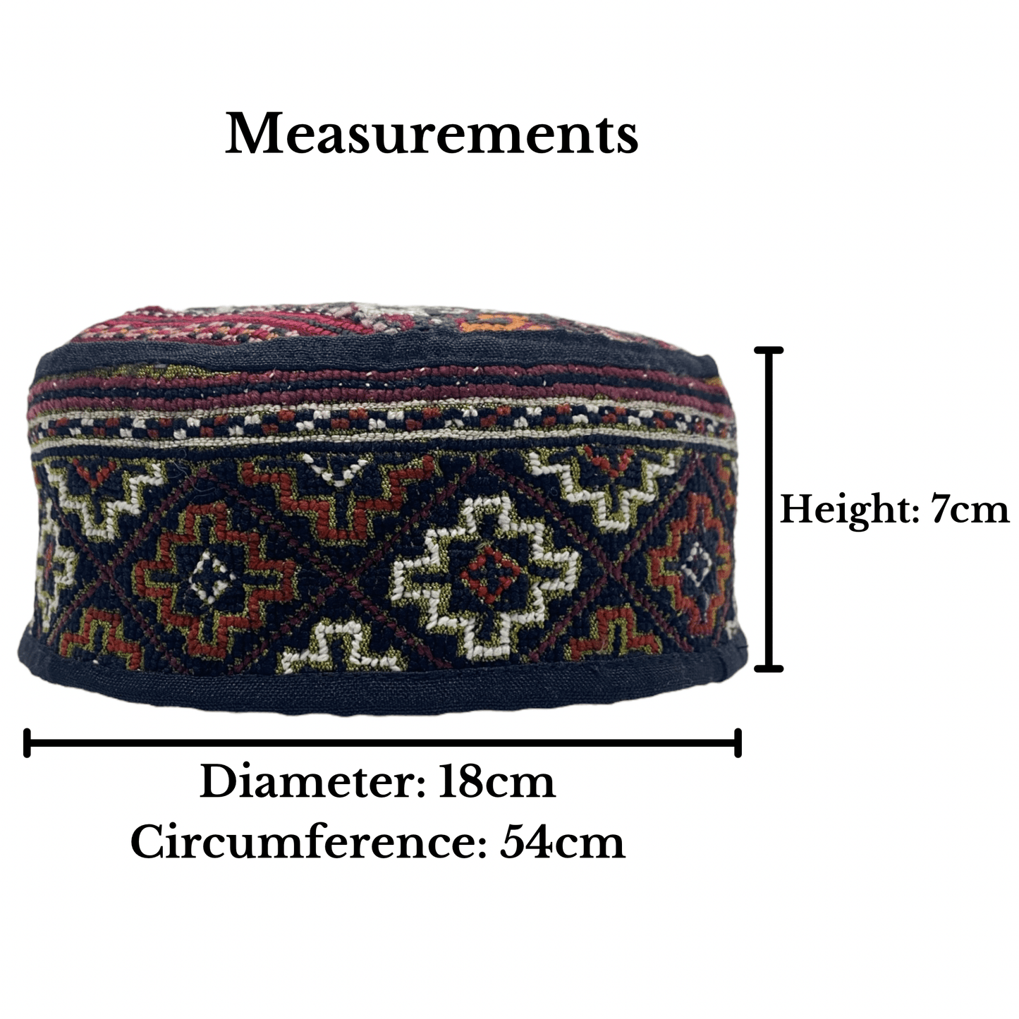 Tribal Uzbek Amu Derya Central Asian Hat - Kilim Art Gallery