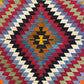 Turkish Afyon Dinar Eye Dazzler Area Kilim Rug - Kilim Art Gallery