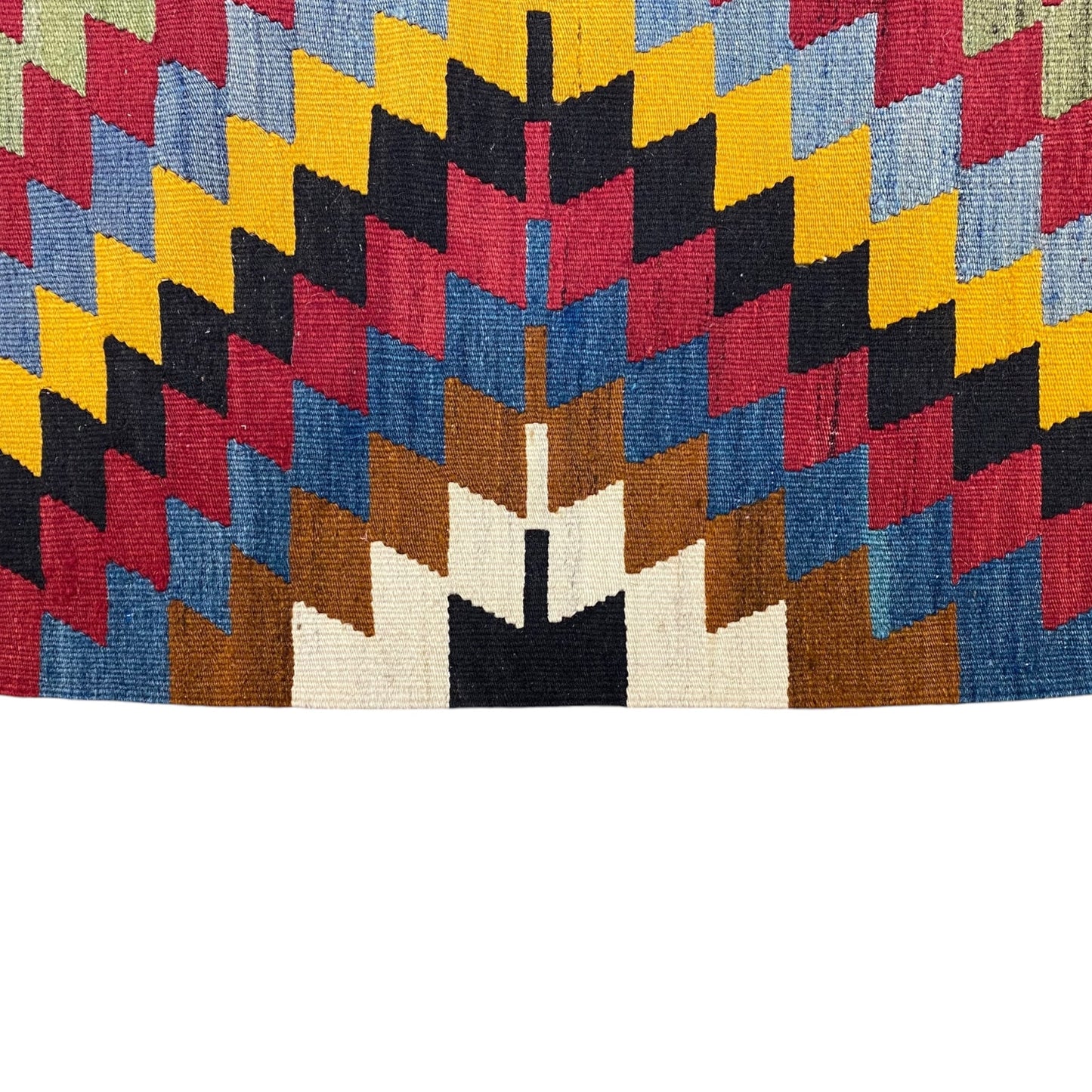 Turkish Afyon Dinar Eye Dazzler Area Kilim Rug - Kilim Art Gallery