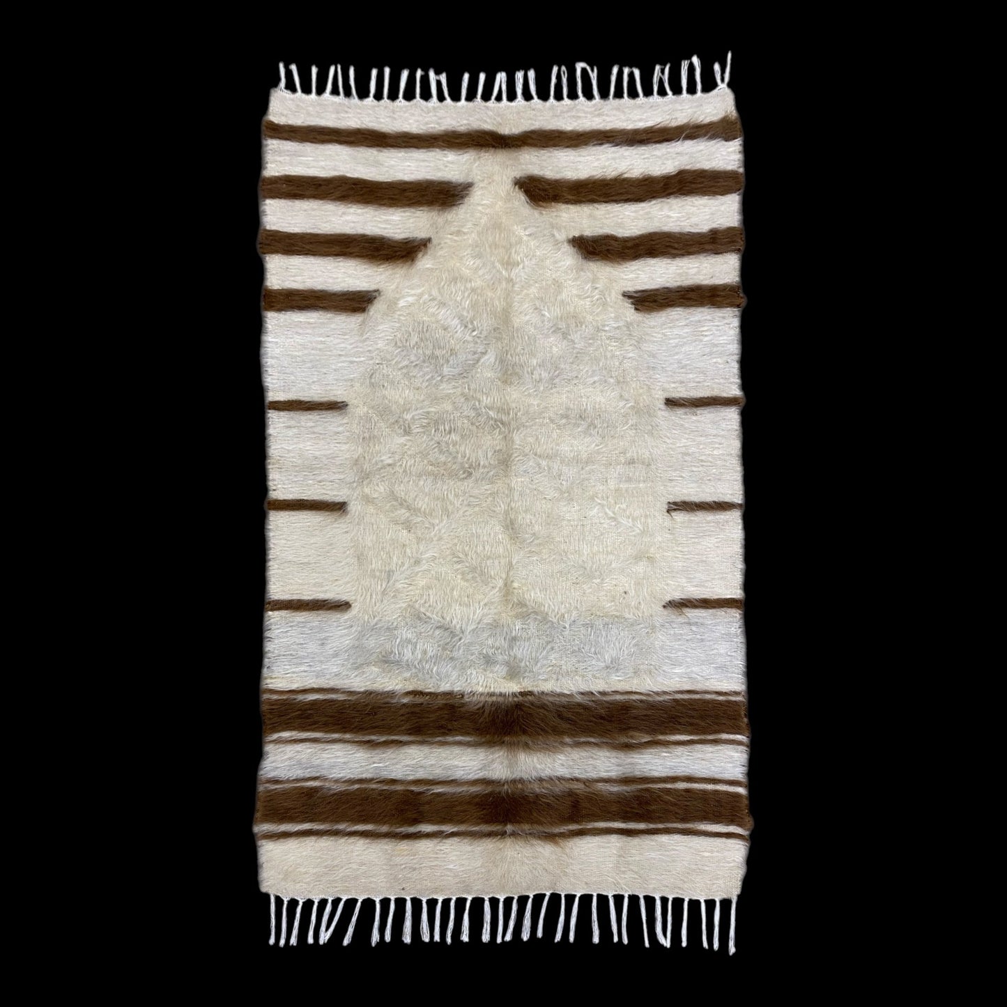 Turkish Angora lint made Mohair Siirt Blanket Prayer Kilim Rug - Kilim Art Gallery