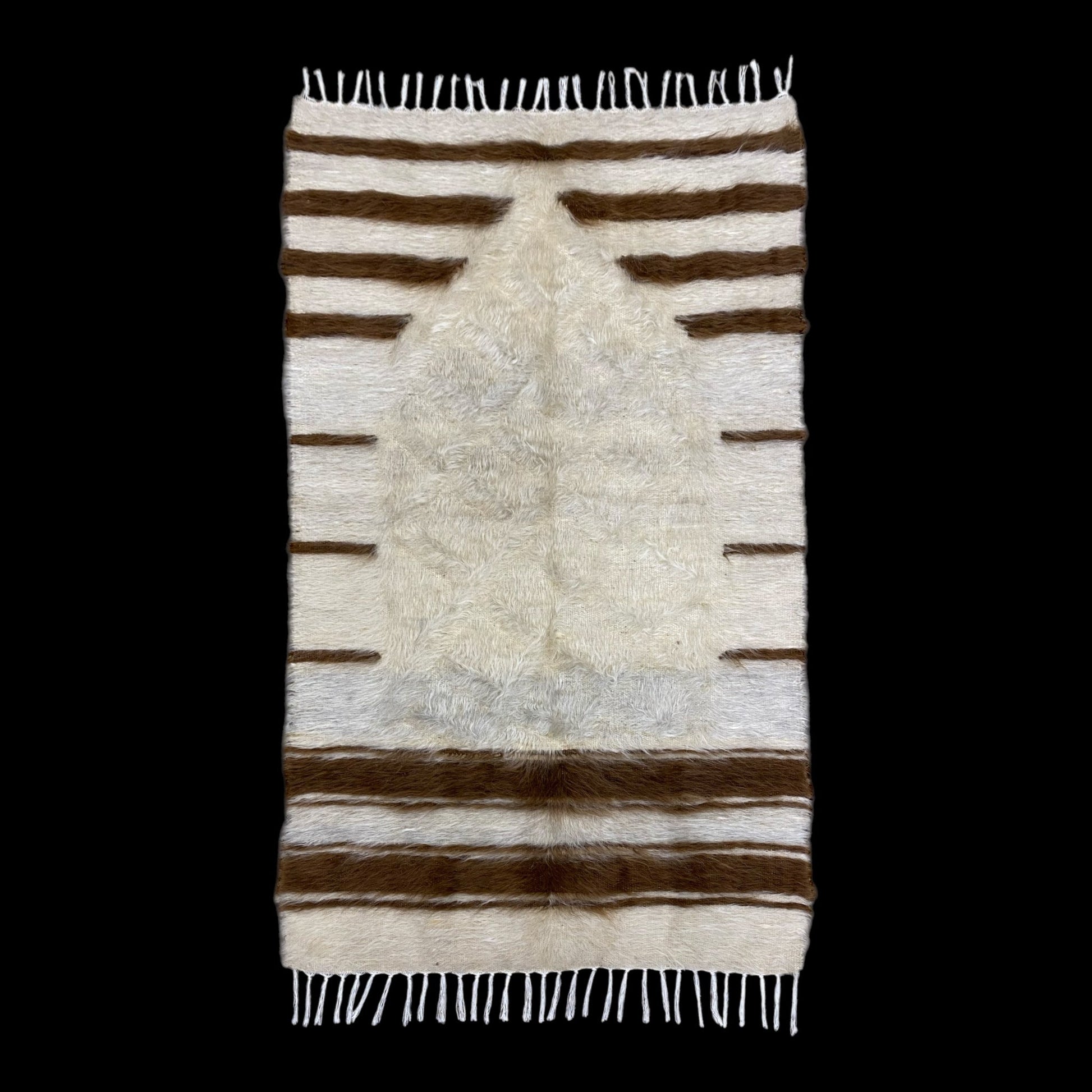 Turkish Angora lint made Mohair Siirt Blanket Prayer Kilim Rug - Kilim Art Gallery