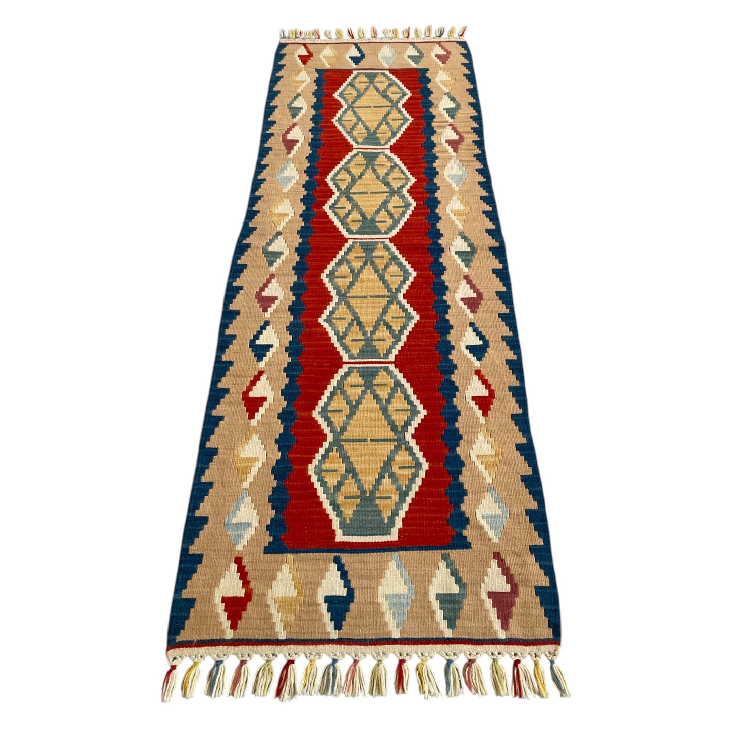Turkish Kayseri Kilim Runner Rug - Kilim Art Gallery