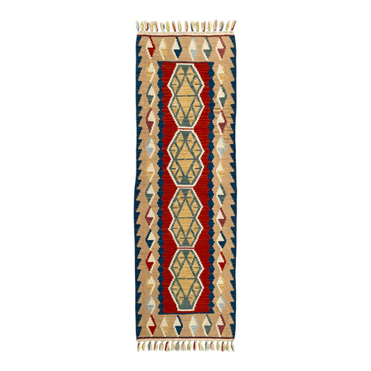 Turkish Kayseri Kilim Runner Rug - Kilim Art Gallery