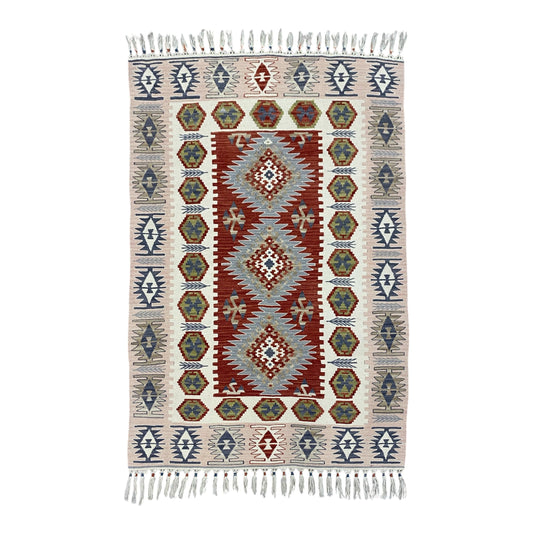 Turkish Kayseri Wool Kilim Rug - Kilim Art Gallery