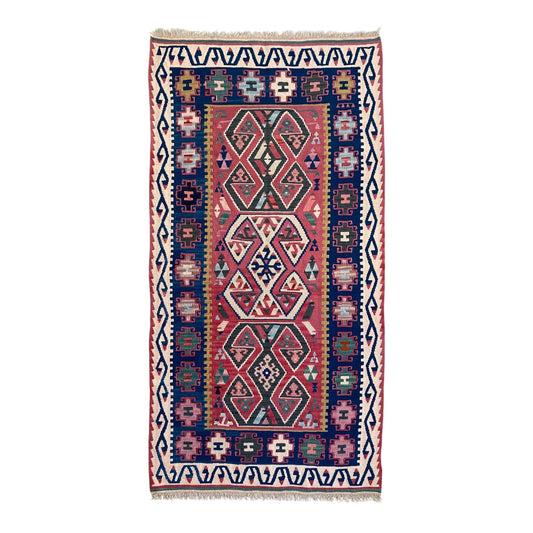 Turkish Kilim Rug Hands On Hips Design - Kilim Art Gallery