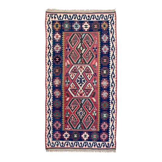 Turkish Kilim Rug Hands On Hips Design