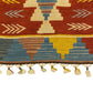 Turkish Kilim Rug with Geometric Aztek Design - Kilim Art Gallery