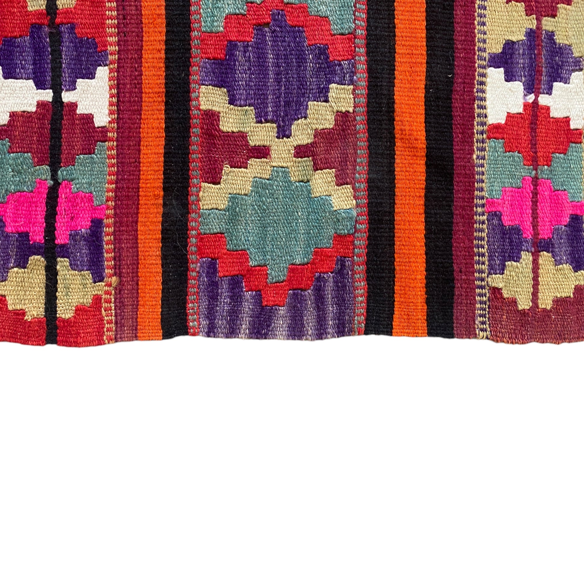 Turkish Malatya Pütürge Pink Boho Kelim / Kilim Rug - Kilim Art Gallery
