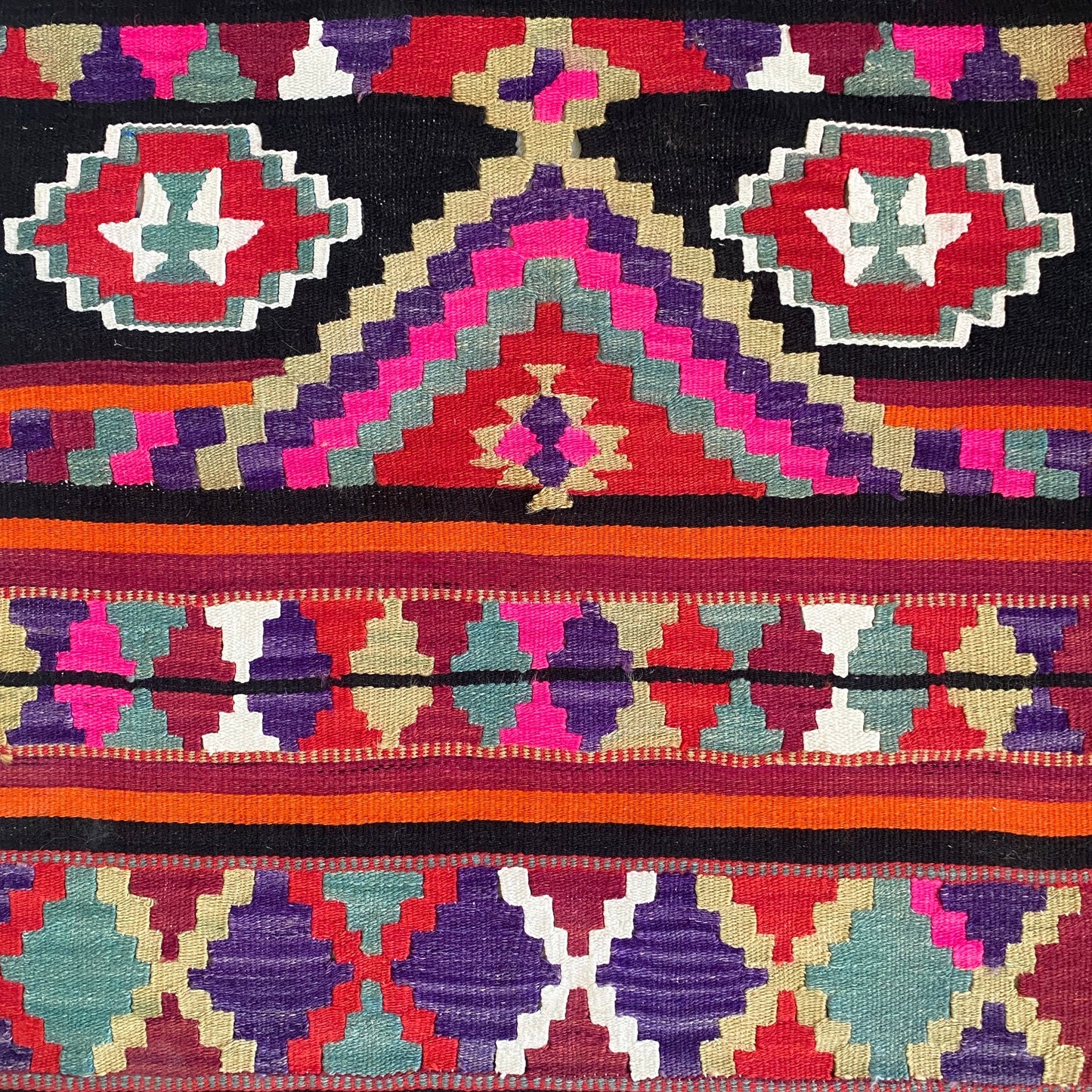 Turkish Malatya Pütürge Pink Boho Kelim / Kilim Rug - Kilim Art Gallery