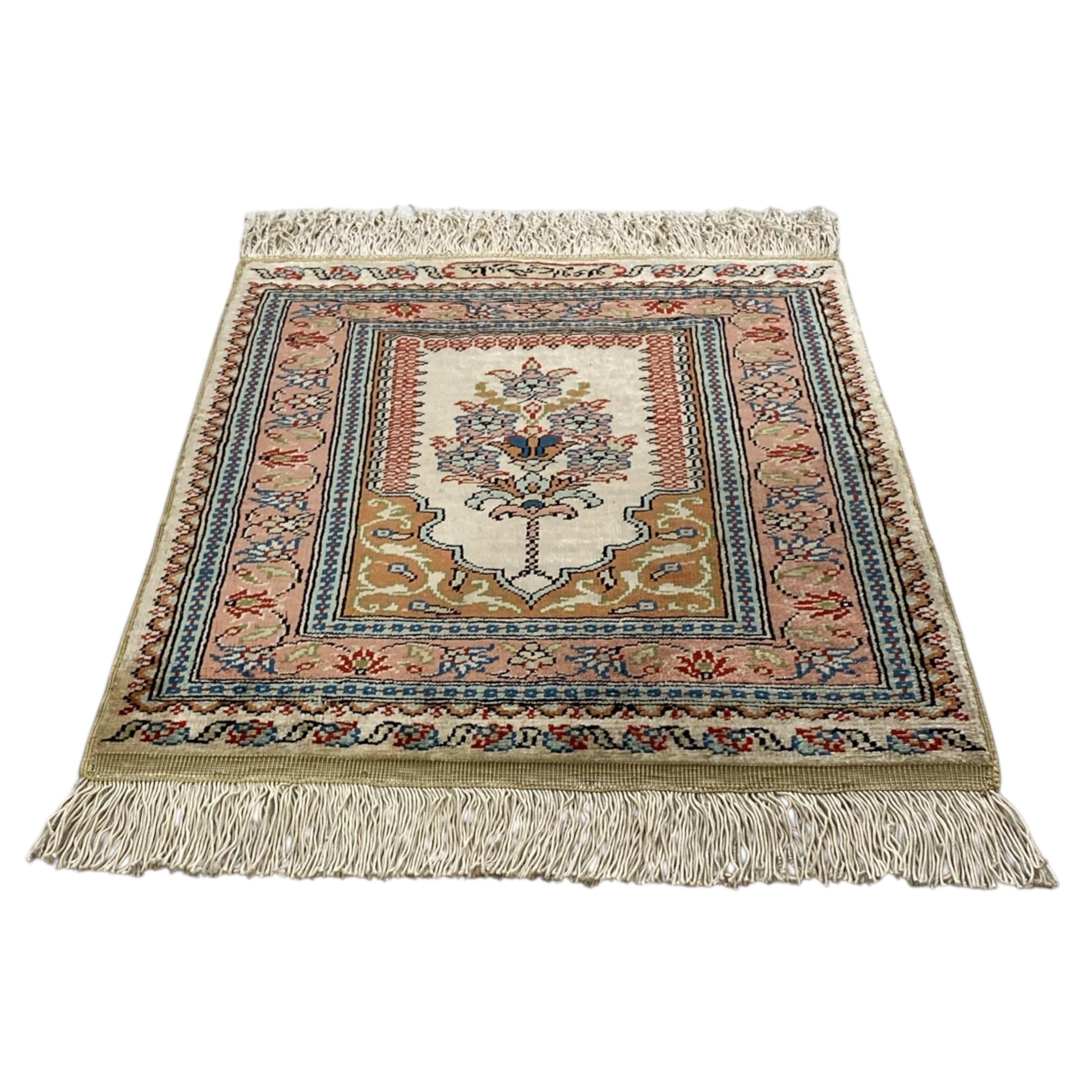 Turkish Silk Rug Wall Hanging - Kilim Art Gallery