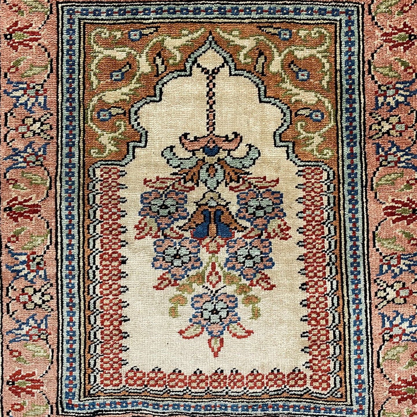Turkish Silk Rug Wall Hanging - Kilim Art Gallery
