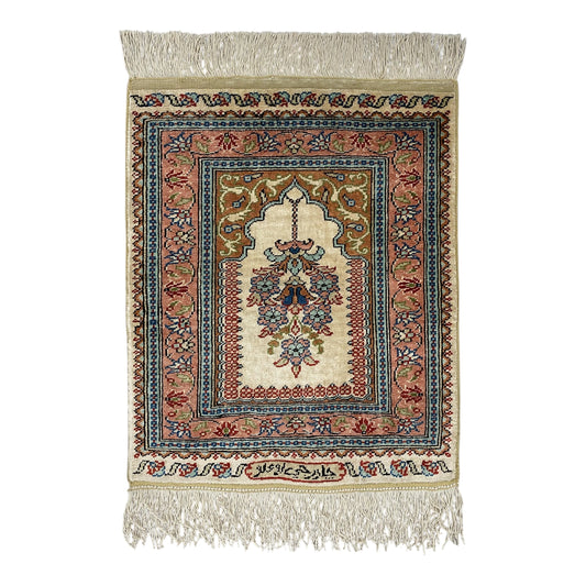 Turkish Silk Rug Wall Hanging - Kilim Art Gallery