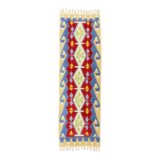 Turkish Wool Kilim Runner Rug - Kilim Art Gallery
