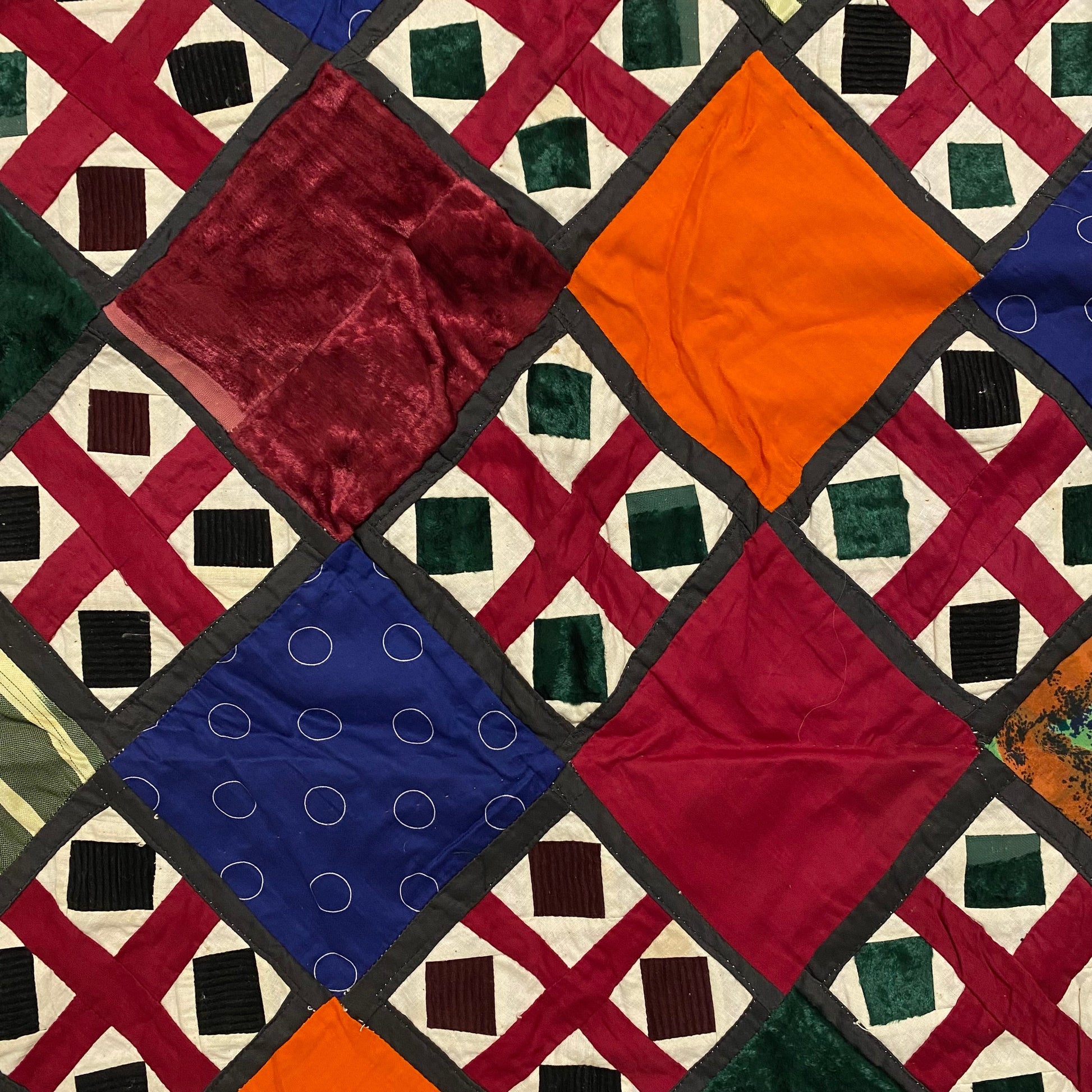 Turkmen Plain Weave / Twill Weave Patchwork Wall Hanging - Kilim Art Gallery