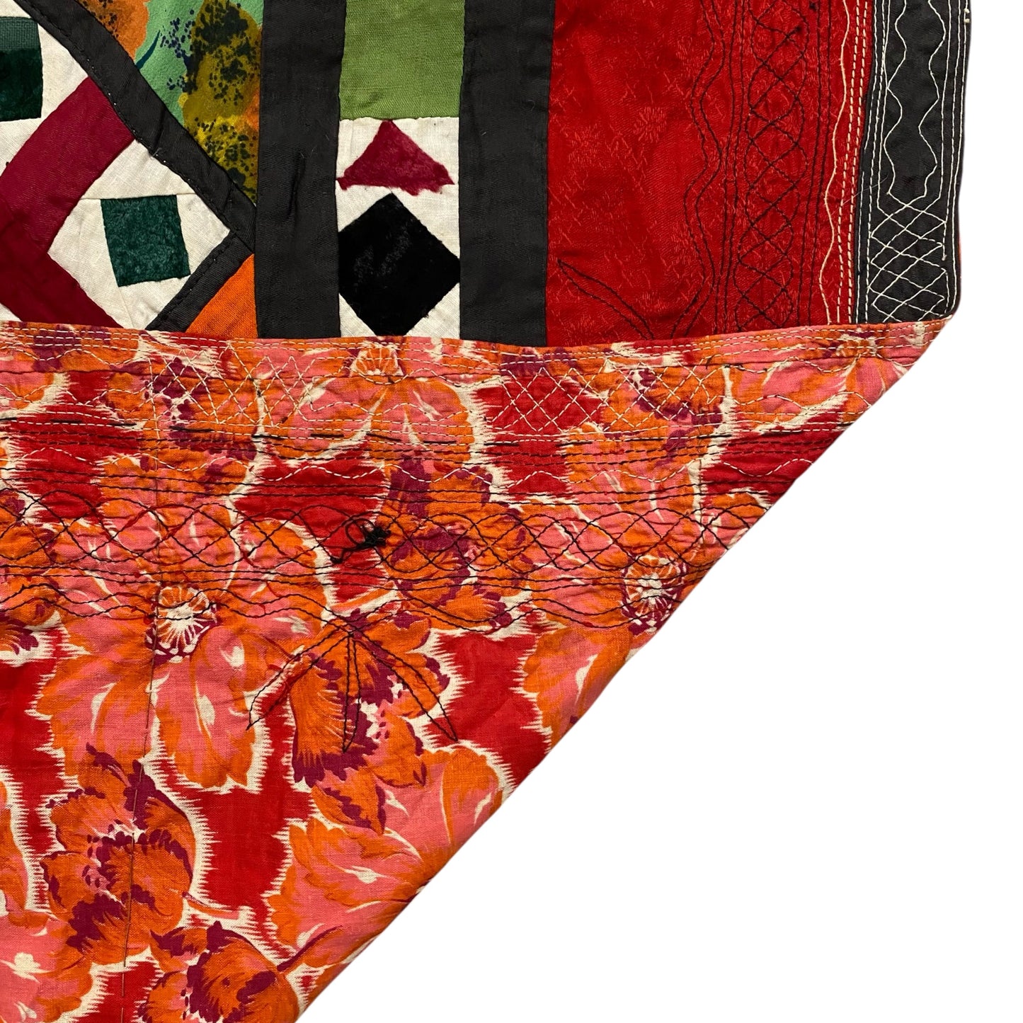 Turkmen Plain Weave / Twill Weave Patchwork Wall Hanging - Kilim Art Gallery