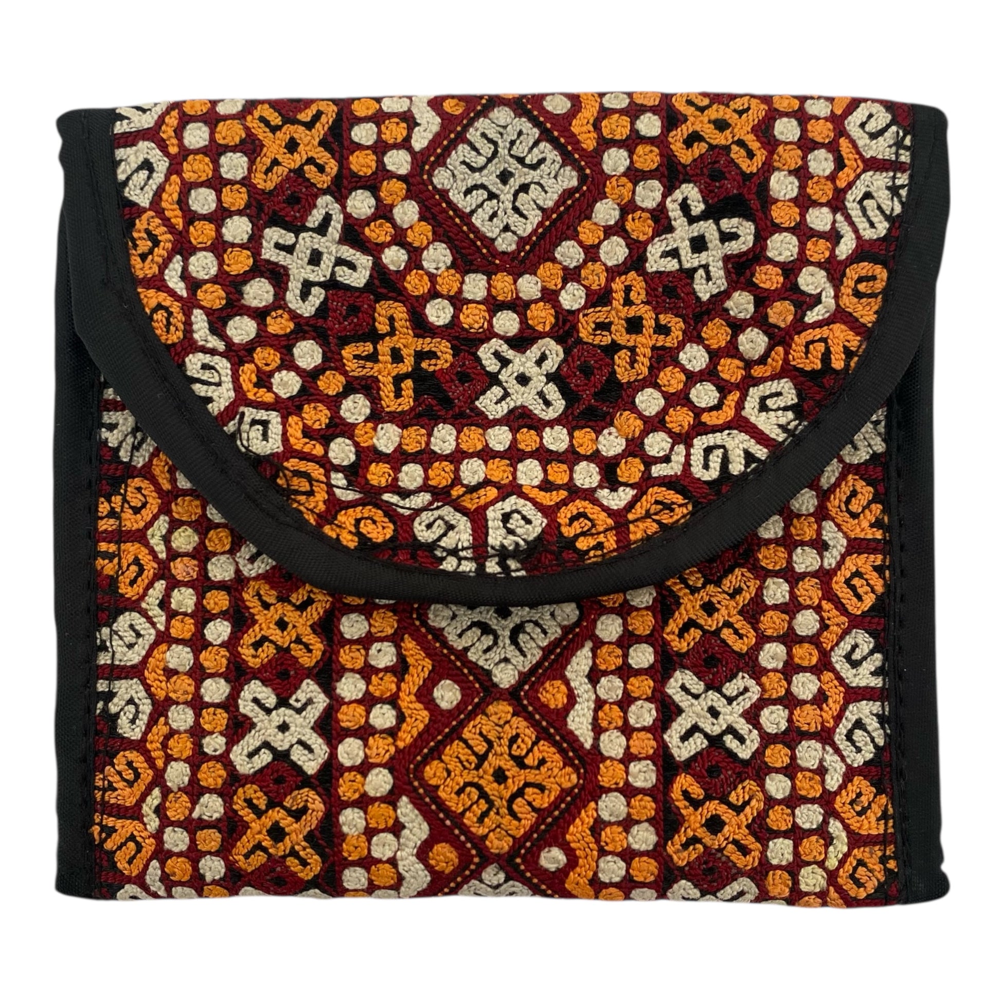 Turkoman Ersari Embroidered Pouch Purse Case - Kilim Art Gallery