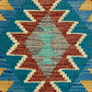 Turqoise Blue Kilim Doormat Bath Mat Rug - Kilim Art Gallery
