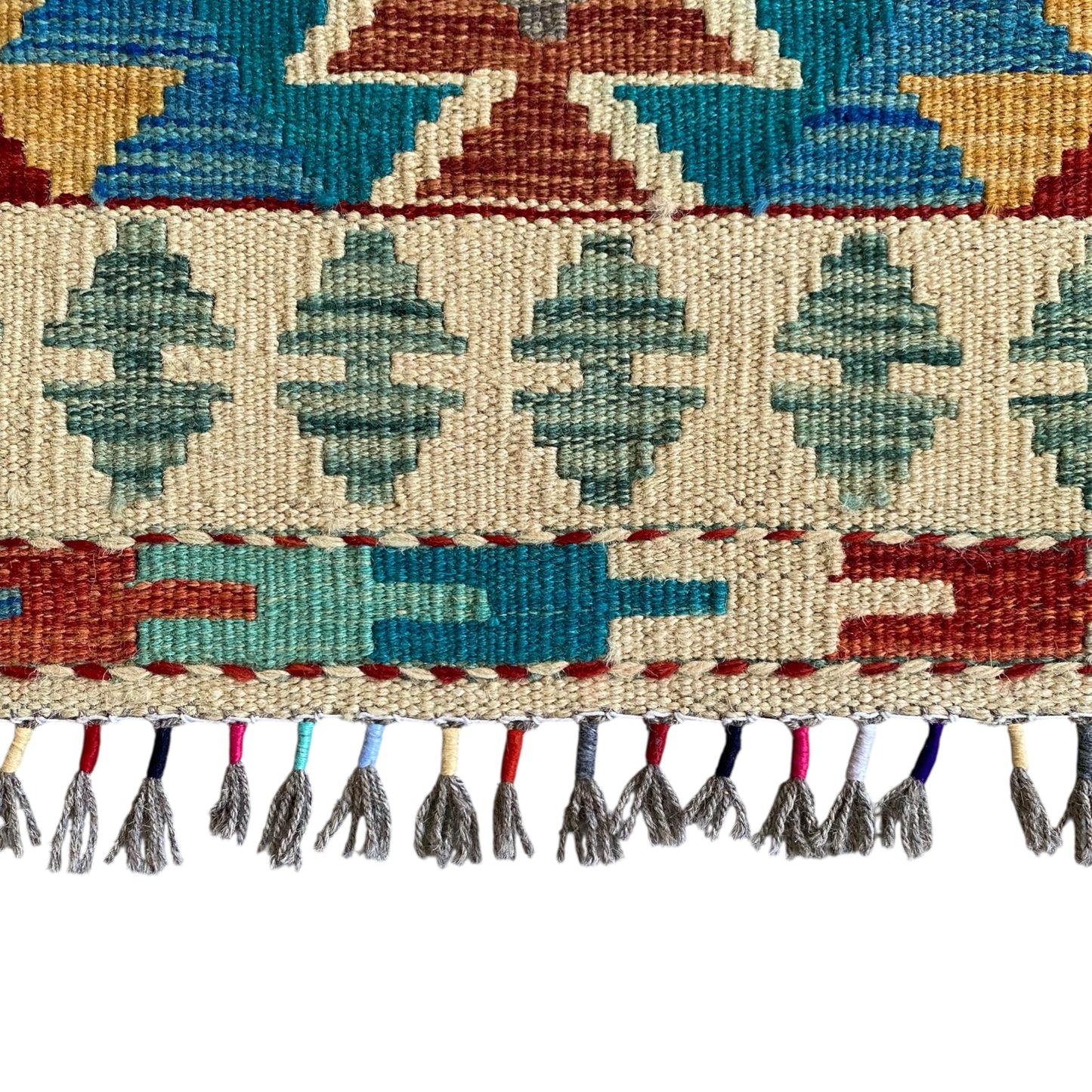 Turqoise Blue Kilim Doormat Bath Mat Rug - Kilim Art Gallery