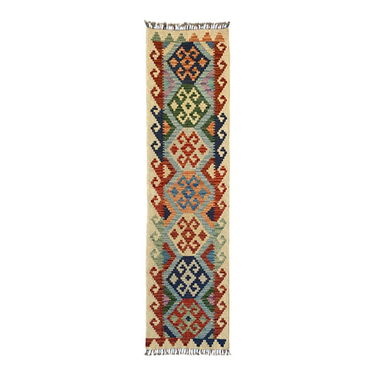 Turquoise Blue Kilim Runner Rug - Kilim Art Gallery
