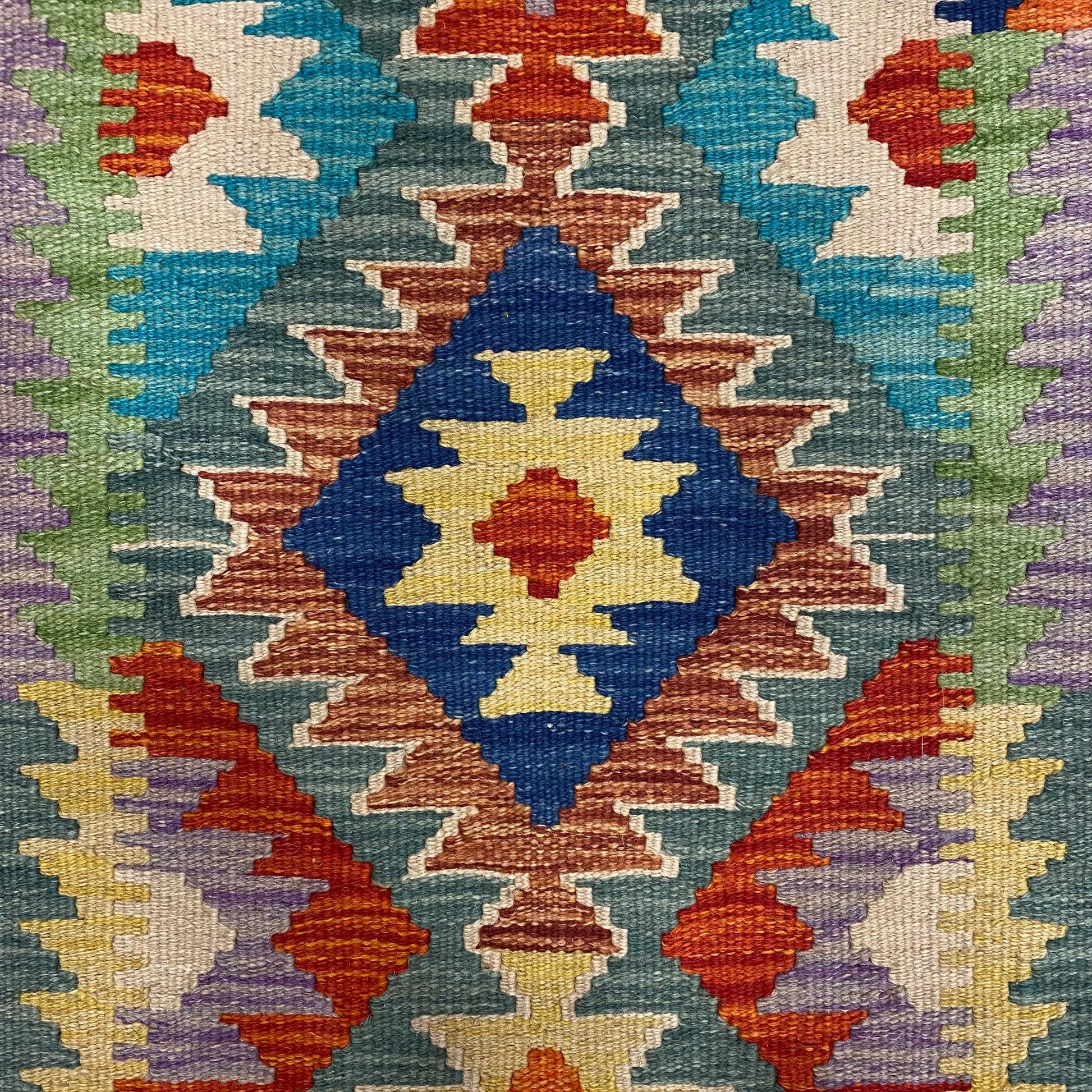 Turquoise Kilim Runner Rug