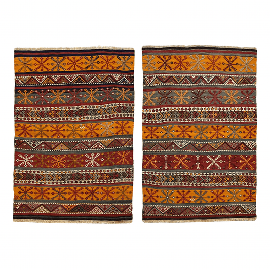 Twin Collectable Malatya - Sivas Cicims - Kilim Art Gallery
