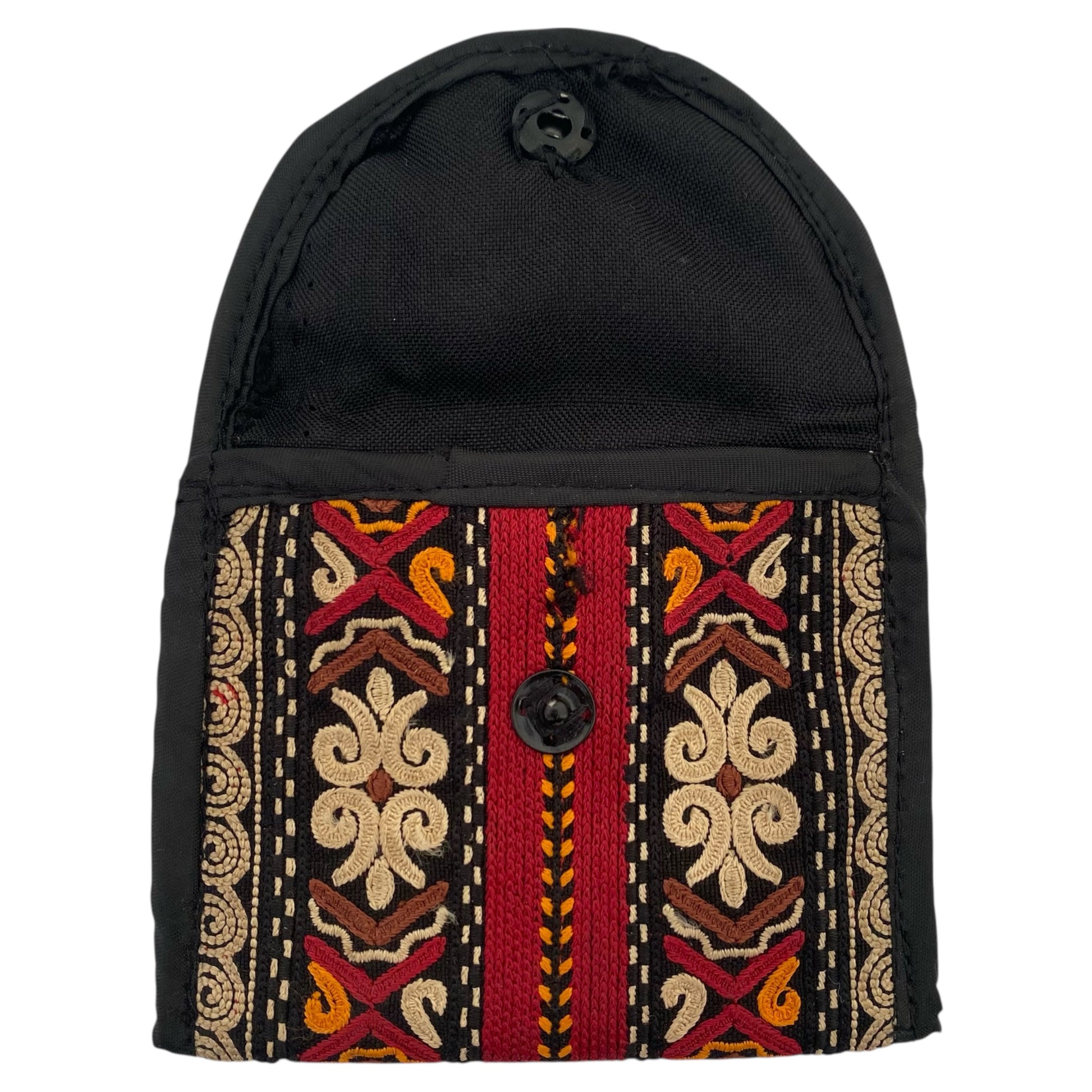 Uzbek Embroidered Boho Pouch Purse Case - Kilim Art Gallery