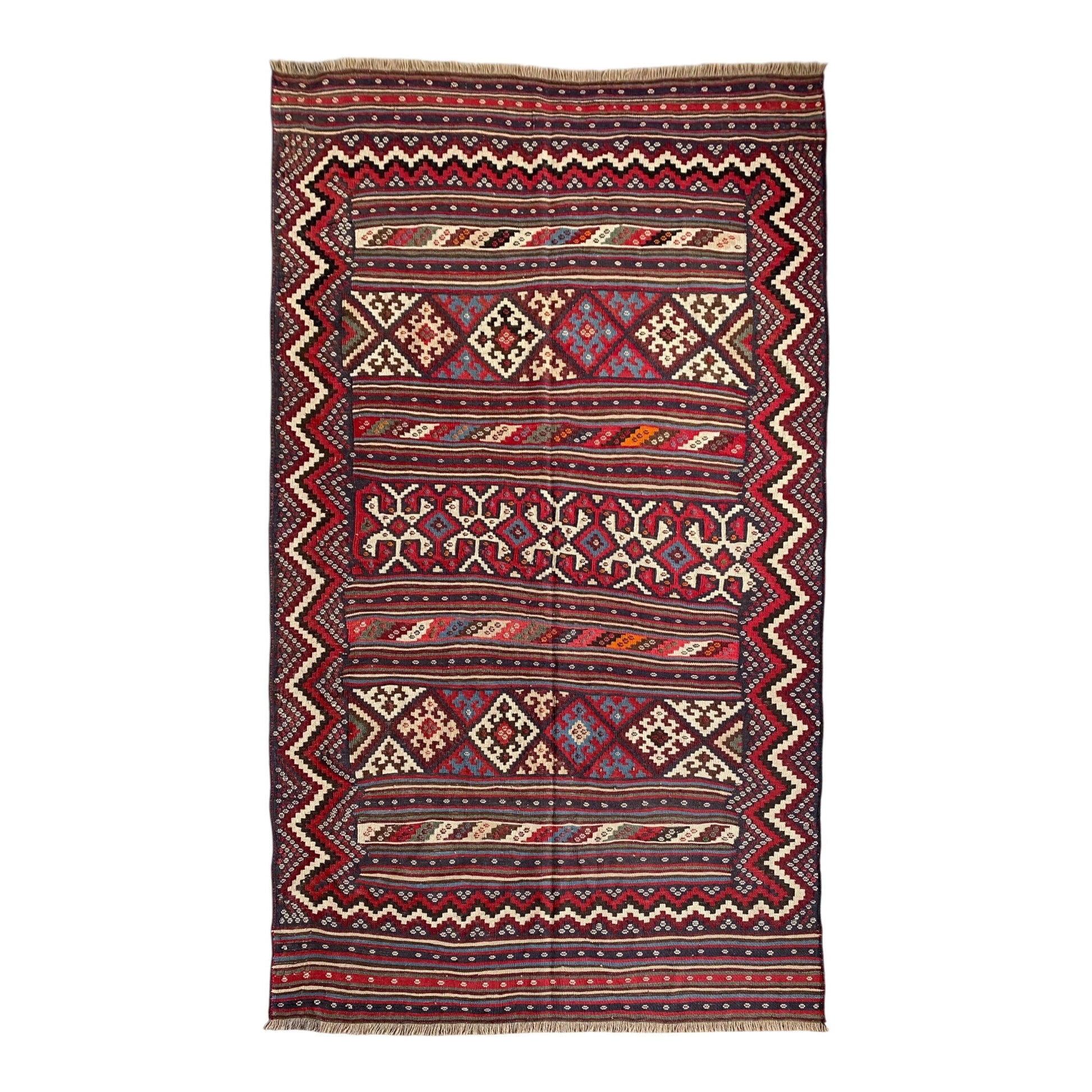 Vintage Afshar Kilim Rug - Kilim Art Gallery