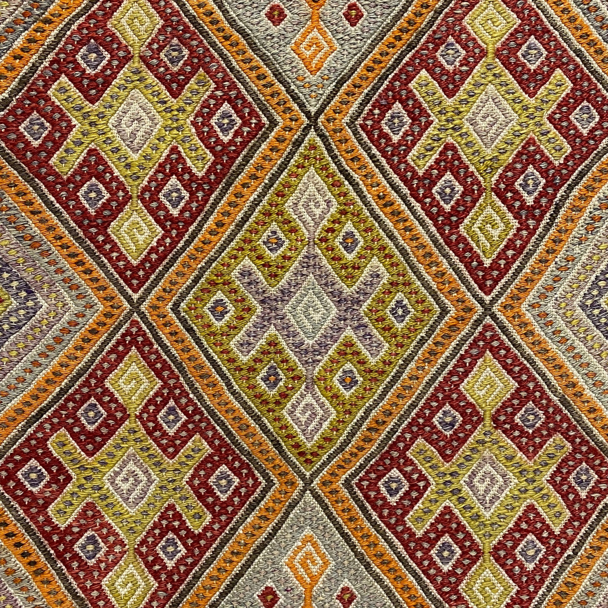 Vintage Anatolian Konya Cicim Kilim Rug - Kilim Art Gallery