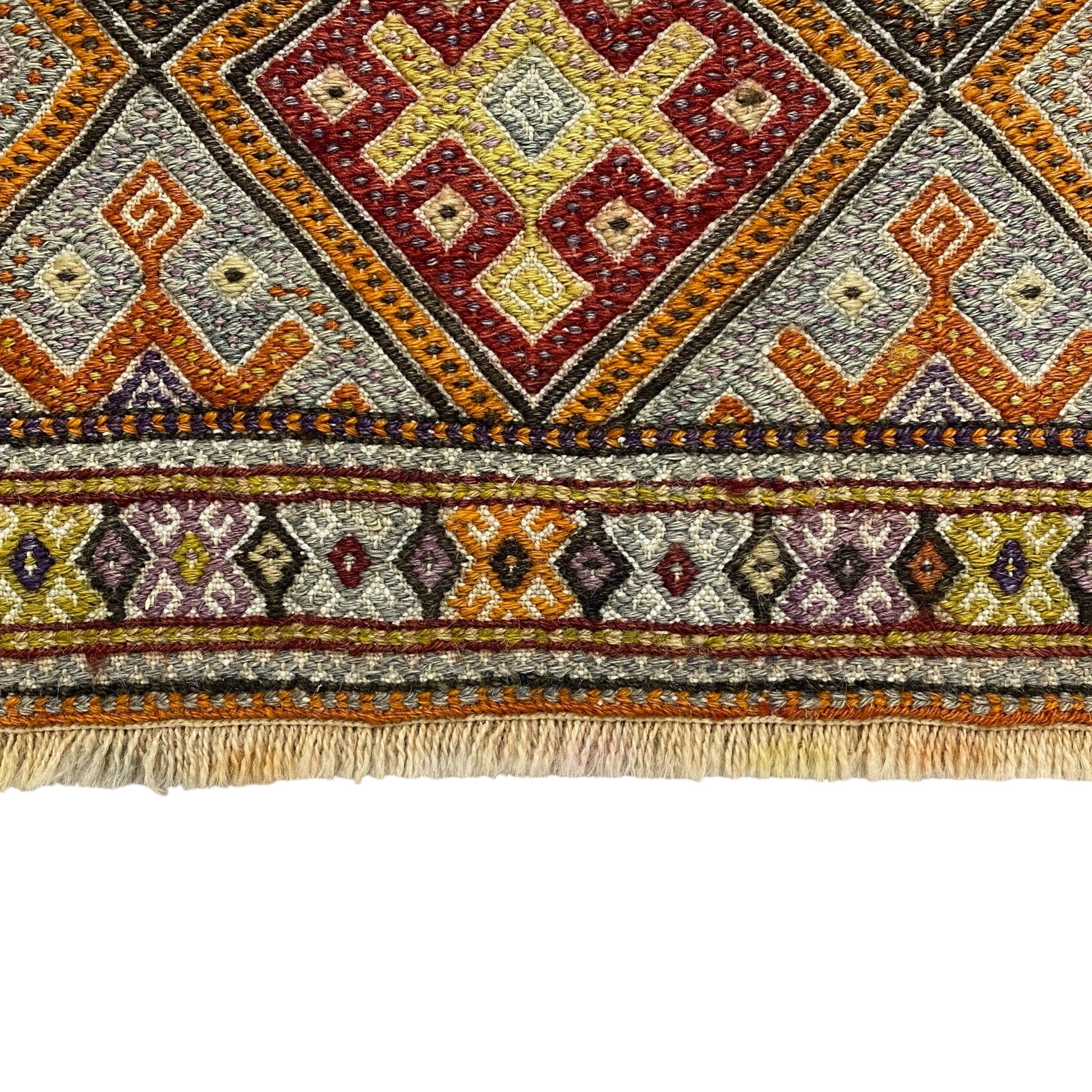 Vintage Anatolian Konya Cicim Kilim Rug - Kilim Art Gallery