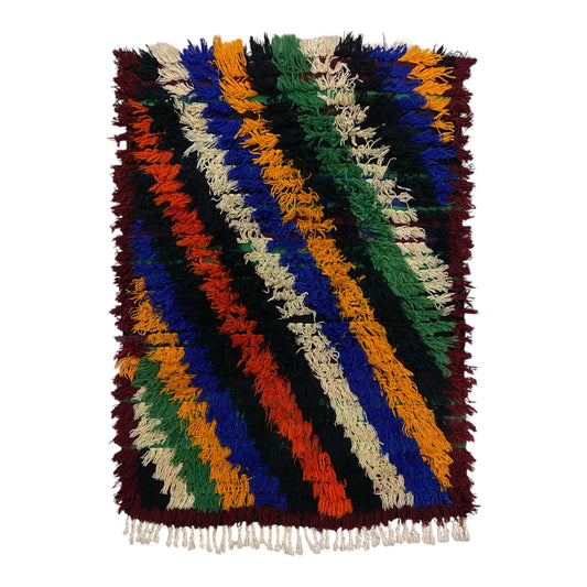 Vintage Anatolian Shaggy Tüllü Yatak Rug - Kilim Art Gallery