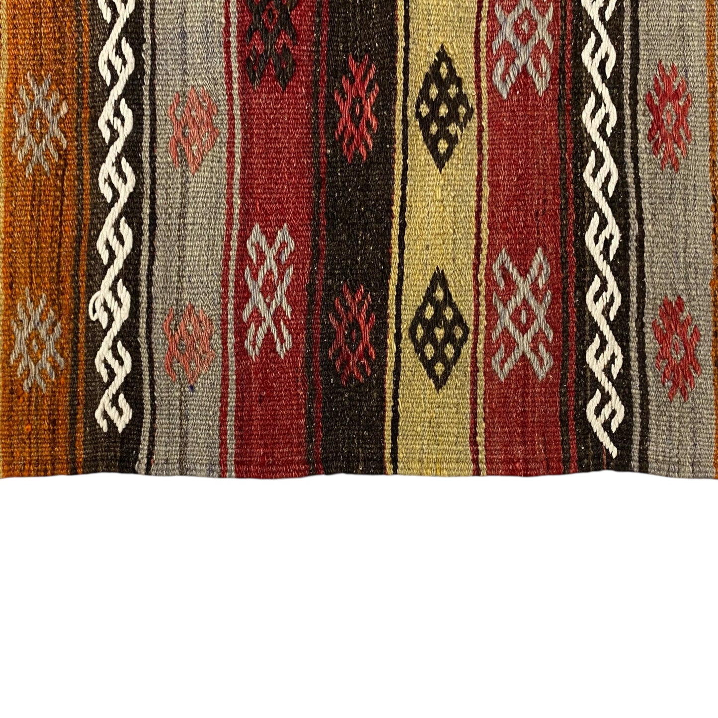 Vintage Anatolian Turkish Kilim Runner Rug - Kilim Art Gallery