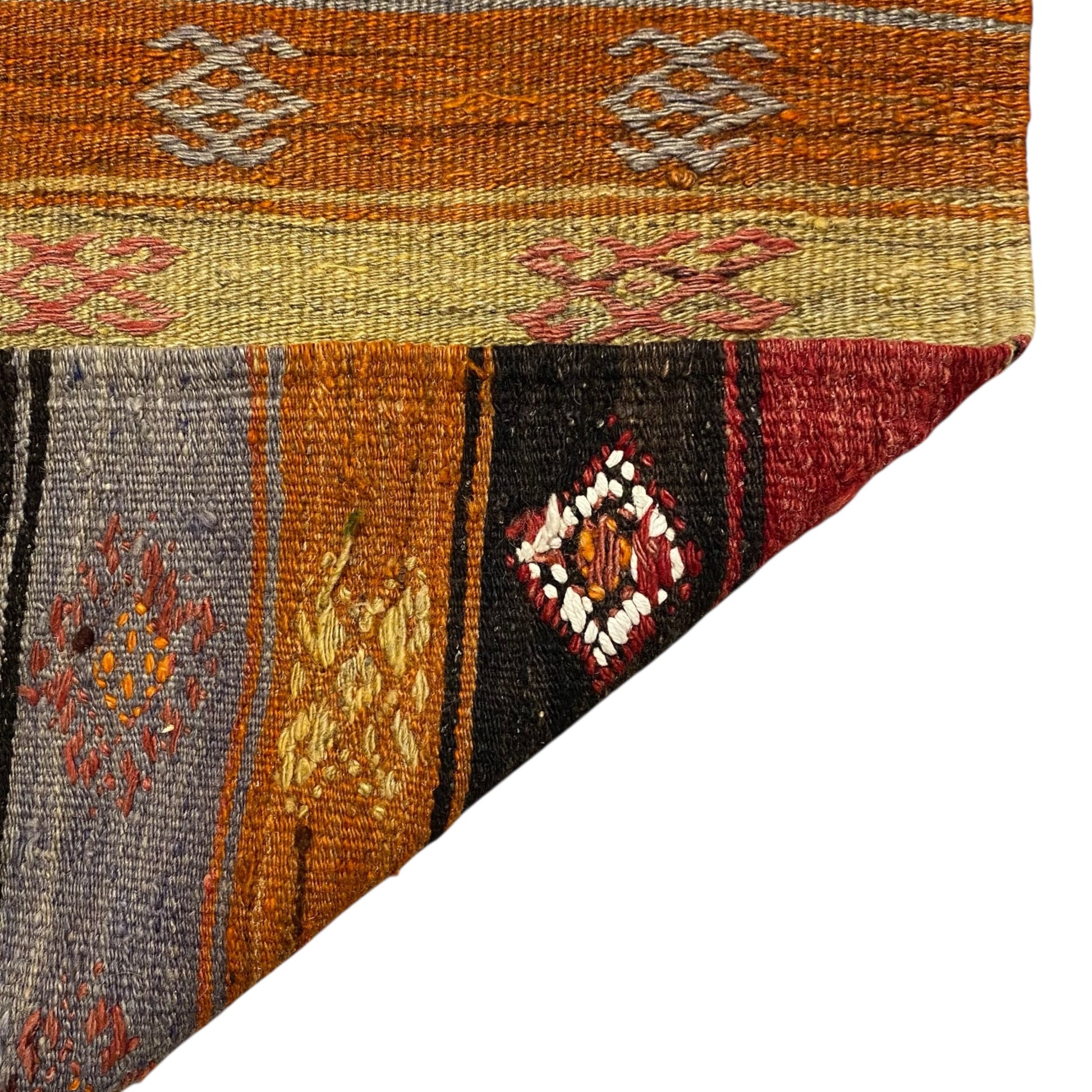 Vintage Anatolian Turkish Kilim Runner Rug - Kilim Art Gallery