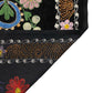 Vintage Black Velvet Suzani Wall Hanging - Kilim Art Gallery