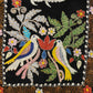 Vintage Black Velvet Suzani Wall Hanging - Kilim Art Gallery