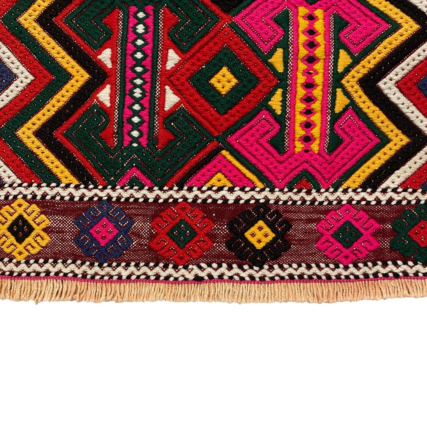 Vintage Bohemian Turkish Cicim Kilim Rug - Kilim Art Gallery