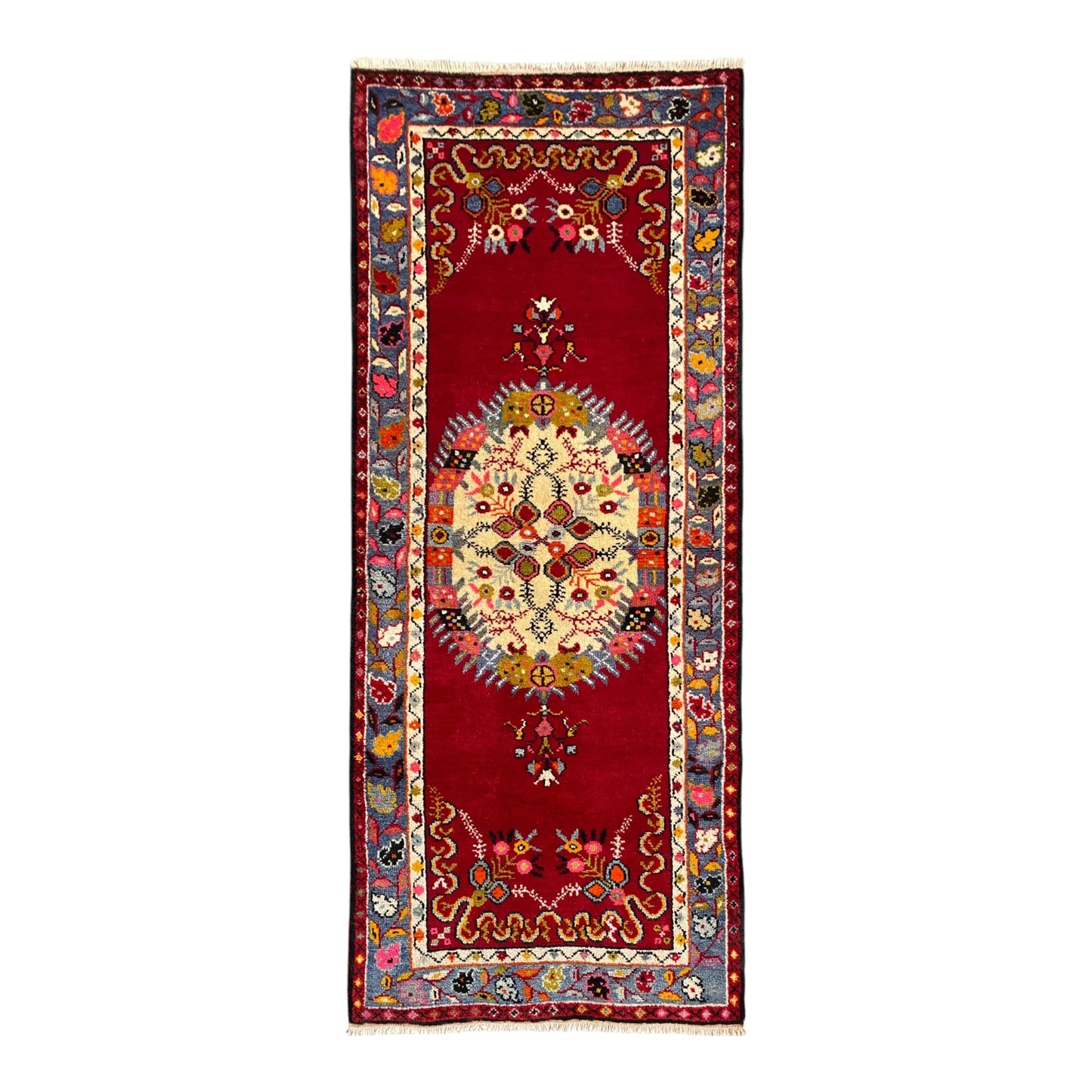 Vintage Bohemian Turkish Güney Rug Carpet - Kilim Art Gallery