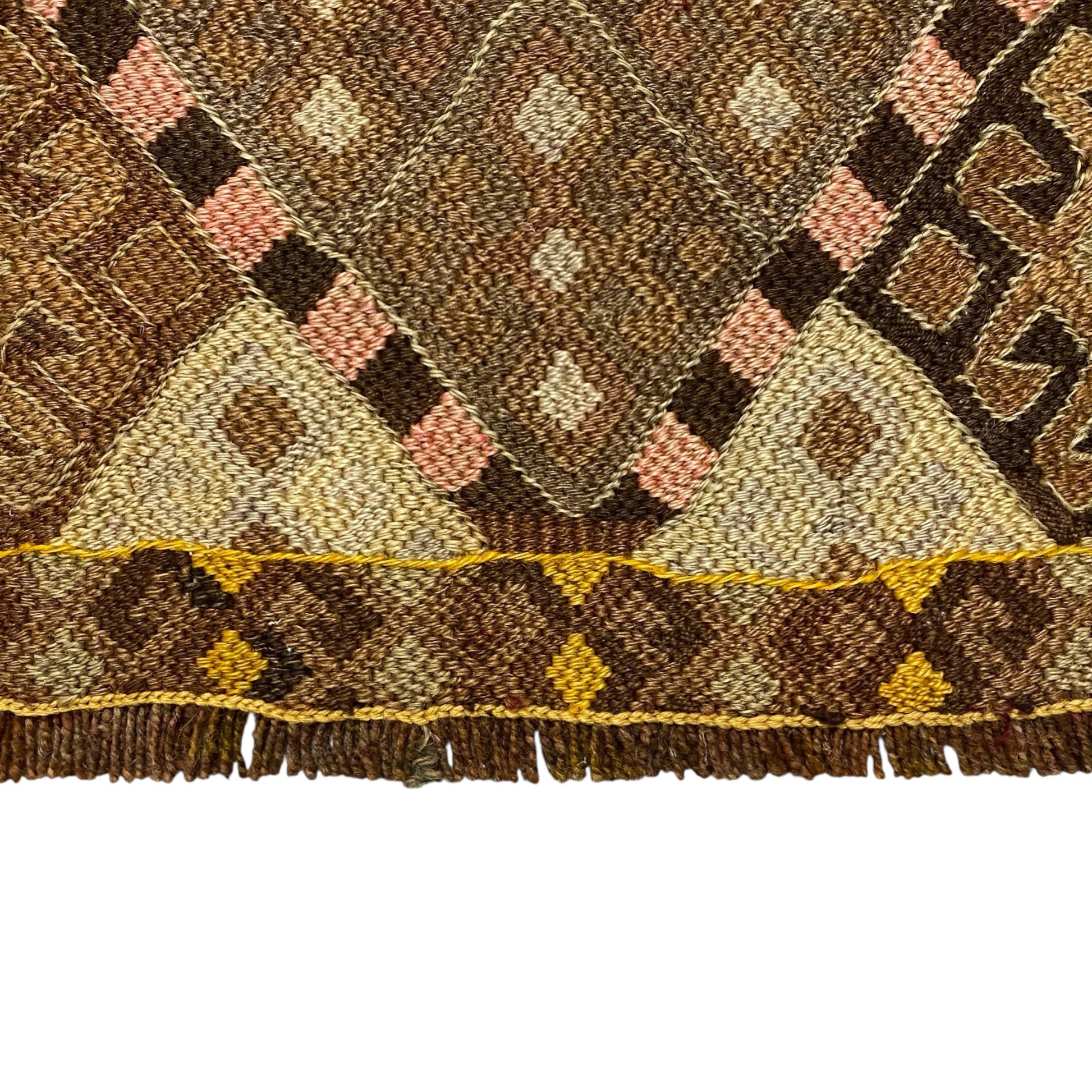 Vintage Caucasian Soumak Yastik Rug - Kilim Art Gallery