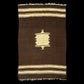 Vintage Dark Brown Angora Mohair Siirt Blanket Kelim Rug - Kilim Art Gallery